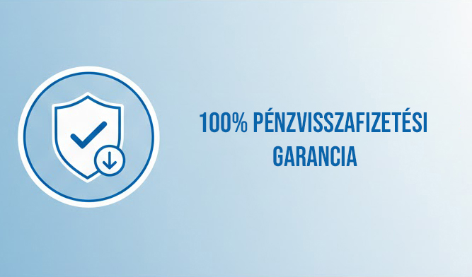 100% Pénzvisszafizetési garancia