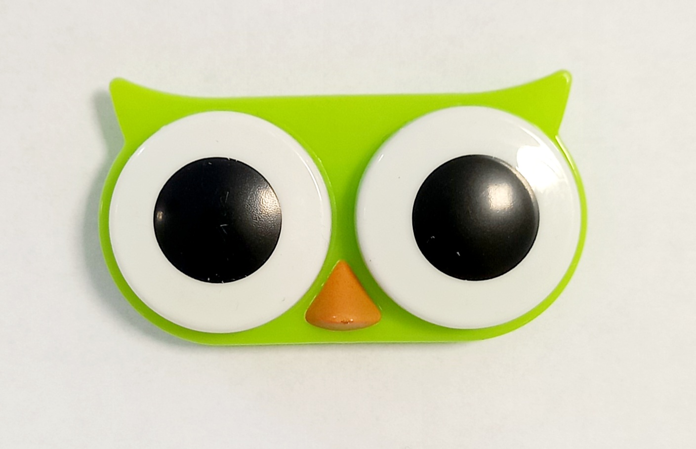 Kontaktlencse tartó Bagoly zöld - Kemény tok
